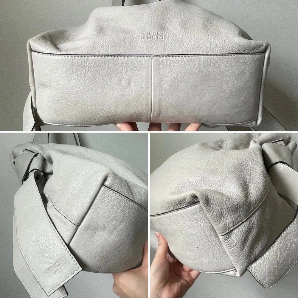 Vince Camuto⚡️XL Slouchy “Silver Cloud” Cyra Taupe Tote Bag - Picture 15 of 16